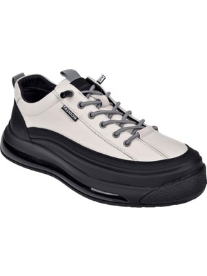 Guja Hakiki Deri Erkek Spor Ayakkabı Sneaker GJ-26K500-1 Beyaz