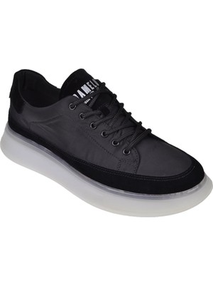 Gamelu Erkek Spor Ayakkabı Sneaker Ek-Monster-M Siyah Beyaz