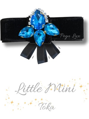 Pegu Little Mini Lux Kadife Pens Taşlı Toka 1 Adet ,bayram,kutlama,özel Gün 26