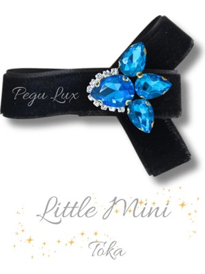 Pegu Little Mini Lux Kadife Pens Taşlı Toka 1 Adet ,bayram,kutlama,özel Gün 29