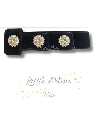 Pegu Little Mini Lux Kadife Pens Taşlı Toka 1 Adet ,bayram,kutlama,özel Gün 17