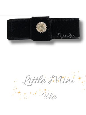 Pegu Little Mini Lux Kadife Pens Taşlı Toka 1 Adet ,bayram,kutlama,özel Gün 10