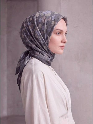 Ayshara Fırça Hâlesi Puanlı Soyut Desenli Çift Taraflı Şal