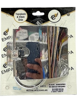 Store Krom Kapaklı Yapışkanlı Wc Kağıtlığı