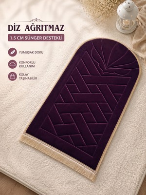 Bripurga 1.5 cm Sünger Destekli Diz Ağrıtmaz Seccade Ortopedik Namazlık