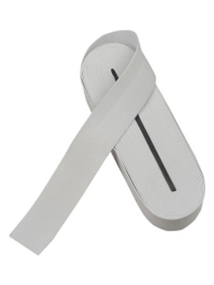 Beyaz - 4cm Paça Lastik Yassı Geniş 10MT BX40