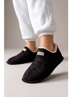 Nmoda Unisex Şık Kışlık Ev Terliği İçi Peluş Sıcak Tutan Kapalı Panduf Yumuşak Tabanlı Hafif Rahat Ev Botu