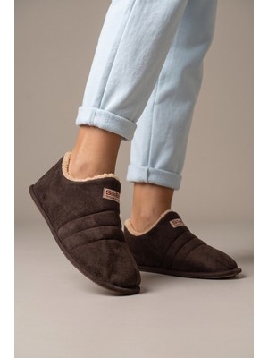 Nmoda Unisex Şık Kışlık Ev Terliği İçi Peluş Sıcak Tutan Kapalı Panduf Yumuşak Tabanlı Hafif Rahat Ev Botu