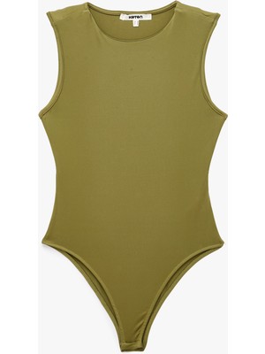 Koton Slim Fit Kolsuz Bisiklet Yaka Bodysuit
