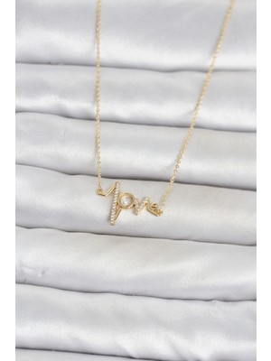 Pileli Store Pirinç Gold Renk Kalp Ritmi Model Kadın Kolye TJ-BKO11124