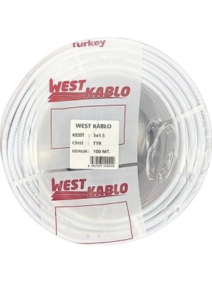 Sungur's Store 3x1,5 mm Ttr Elektrik Kablosu 100 Metre