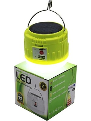 Sungur's Store USB Şarjlı LED Solar Kamp Lambası