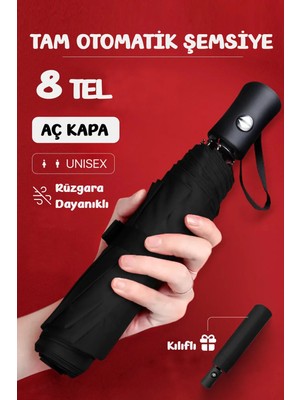 8 Tel Tam Otomatik Çanta Boy Şemsiye