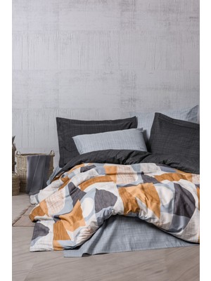 Cotton Box Modern Çift Kişilik Nevresim Takımı Giorno Gri