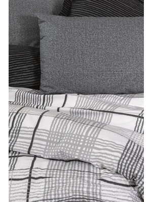 Cotton Box Modern Çift Kişilik Nevresim Takımı Will Antrasit