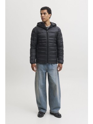 Jack & Jones Jjekıngsley Erkek Kapüşonlu Hafif Şişme Mont Puffer Günlük Rahat