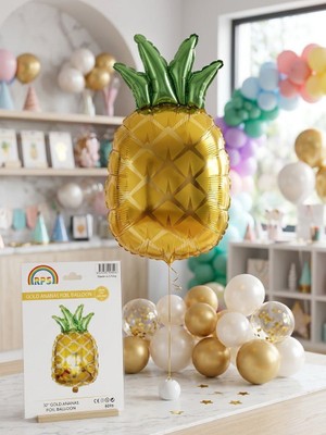 Gold Ananas Folyo Balon 32 Inç (80 Cm)