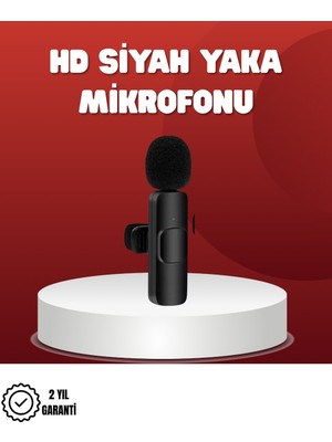 2’li Kablosuz Yaka Mikrofonu iPhone Için Profesyonel Video Ses