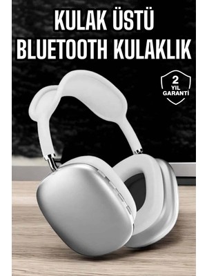 P9 Air Max Kablosuz 5.0 Mikrofonlu Bluetooth Kulaklık Beyaz Yüksek Ses Kaliteli