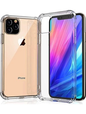 Iphone 11 Pro Max Anti-Drop Darbe Emici Silikon KILIF-(5775) Şeffaf 2