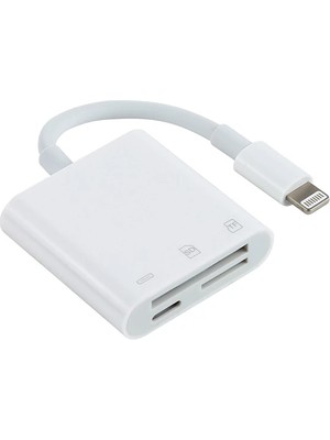Ally NK-101Y Pro 3 In 1 Iphone Lightning To Sd-Tf Çevirici ADAPTÖR-(5775)