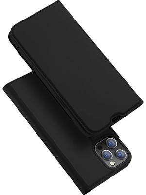 Dux Ducis iPhone 14 Pro 13 Pro 6.1inç Kılıf Kapaklı Flip Cover Kılıf Skinpro SERIES-(5775) Rose Gold