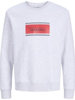 Jack & Jones Jjbuster Erkek Bisiklet Yaka Sweatshirt Günlük Rahat