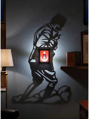 Lumishade Atatürk Gölge Lambası - Mustafa Kemal Atatürk Gece Lambası