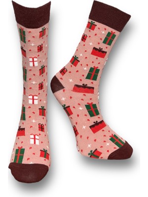 Me-Vo Tekli Christmas Desenli Unisex Çorap
