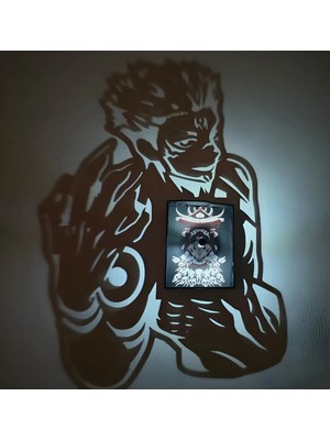 Lumishade Ryomen Sukuna Gölge Lambası - Jujutsu Kaisen Gece Lambası - Anime