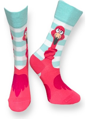 Me-Vo Tekli Unisex Flamingo Çorap