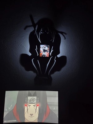 Lumishade Itachi Gölge Lambası - Naruto Gece Lambası - Anime