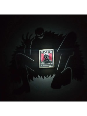 Lumishade Donquixote Doflamingo Gölge Lambası - One Piece Gece Lambası - Anime