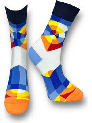 Me-Vo Unisex Geometri Çorap