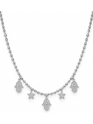 Venüs Design Çelik Yıldız Hamsa Kolye