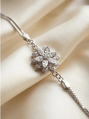 Aytekin Jewelry Manolya Gümüş Bileklik 925 Ayar