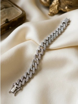 Aytekin Jewelry Buzul Köşeli Gurmet Bileklik 925 Ayar Gümüş