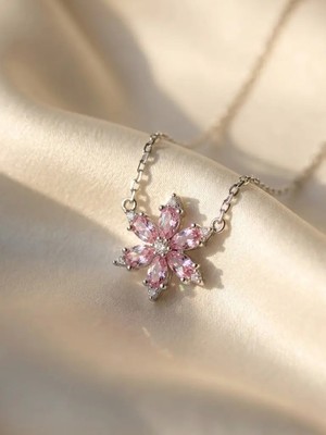 Aytekin Jewelry Çiçek Kolye 925 Ayar Gümüş