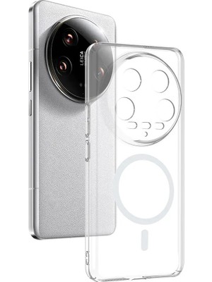 Vendas Xiaomi Mi 14 Ultra Uyumlu Kamera Korumalı M-Safe Şarj Özellikli Sararmayan London Sert PC Kapak