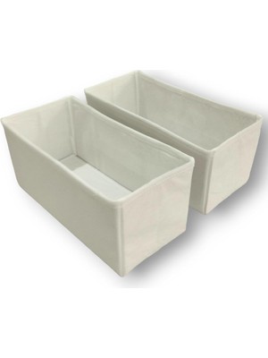 Happy Trend Beyaz Çekmece Içi Düzenleyici Organizer Set - Çok Amaçlı Dolap Içi Kutu Seti (28 * 13 * 13)