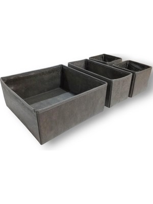 Happy Trend 4'lü Çekmece Içi Düzenleyici Organizer Set - Çok Amaçlı Dolap Içi Kutu Seti