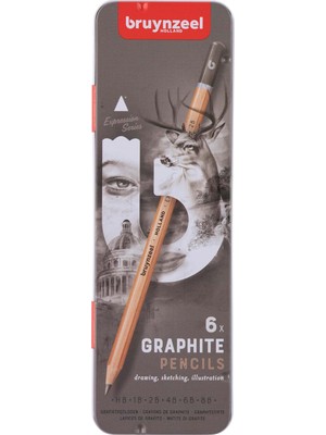 Happy Trend 60311006 Baskı Grafit Kalem Seti, Grafit, Çok Renkli, Tek Boy, 6 Adet