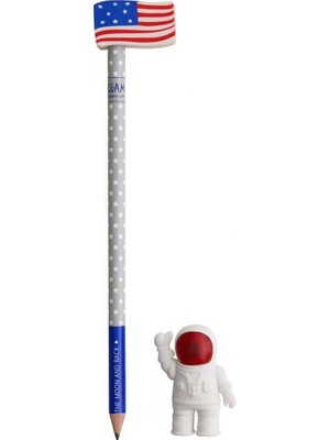 Happy Trend ASTRO0001 To The Moon And Back Silgi ve Kurşun Kalem Seti