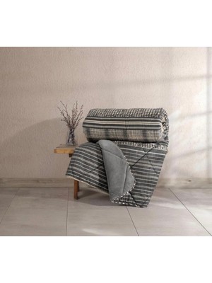 Cotton Box Velvet Timbre Antrasit Çift Kişilik Yorgan