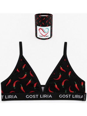 GOST LİRİA Pepper Desenli Kadın Bralet