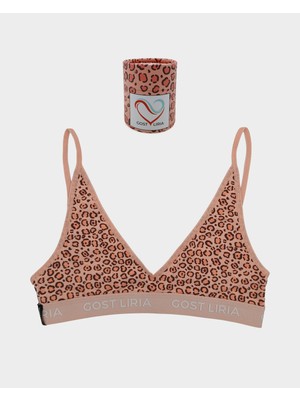 GOST LİRİA Leopard Desenli Kadın Bralet