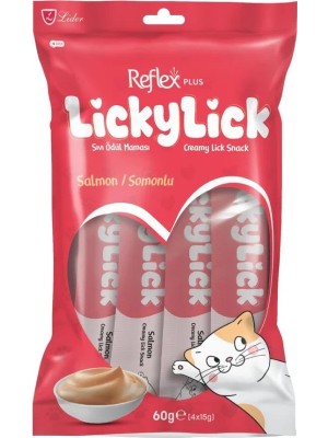 Colezium Reflex Plus Lickylick Somonlu Kedi Sıvı Ödül Sı 4X15GR