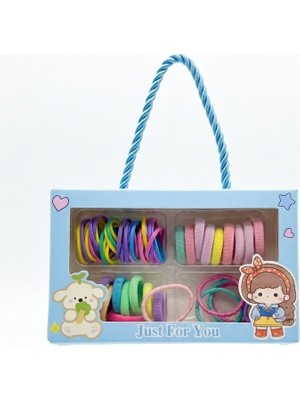Mare Accessories Çoklu Renkli Minik Kumaş Kutulu Lastik Toka