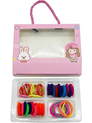 Mare Accessories Çoklu Renkli Minik Kumaş Kutulu Lastik Toka