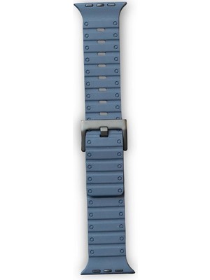 Mey Ithalat®   Watch 42MM Magnus Mıknatıslı Silikon Kordon - Mavi